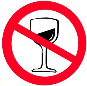 no alcohol allowed